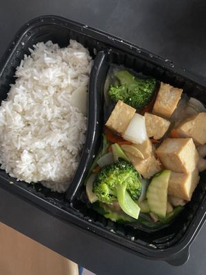 tofu with vegetables  at Bang Tofu in Bratislava