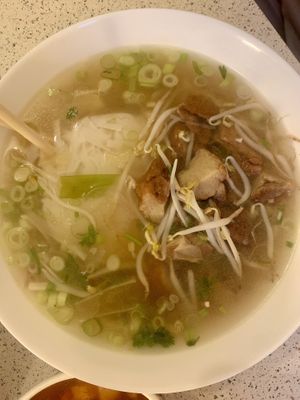 vegan pho with seitan  at Bang Tofu in Bratislava