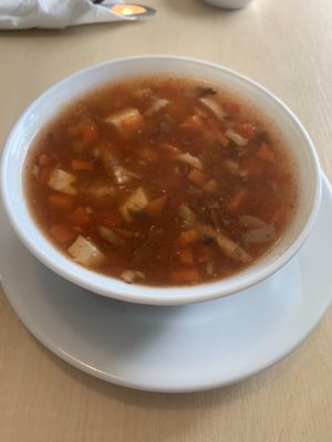sour-chilli soup  at Bang Tofu in Bratislava