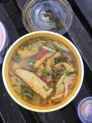 Take away vegan Bun soup  at Bang Tofu in Bratislava