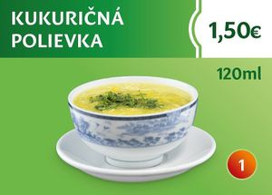 corn soup at Bang Tofu in Bratislava