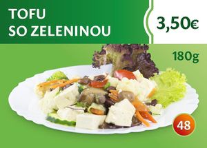 tofu with vegetables at Bang Tofu in Bratislava