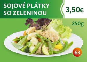 soy with vegetables at Bang Tofu in Bratislava