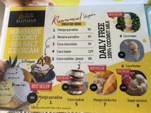 menu  at Coco Mango The Garden in Chiang Mai