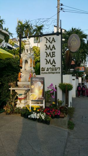 street signage at Coco Mango The Garden in Chiang Mai