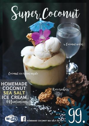 Super coconut at Coco Mango The Garden in Chiang Mai