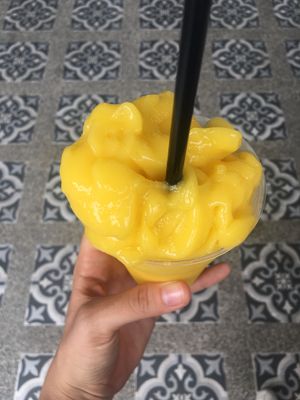 Mango smoothie 49 bhat at Coco Mango The Garden in Chiang Mai