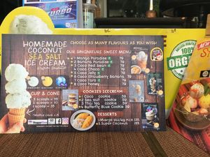 The menu as of January 2020 at Coco Mango The Garden in Chiang Mai