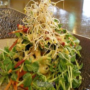 Vegan Quiche with Salad at LivinGreens in Central Singapore