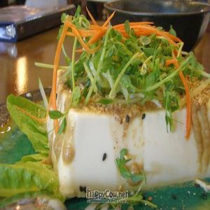 Cold Tofu  at LivinGreens in Central Singapore
