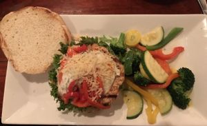 Corfu Sandwich w Hungry Planet Chicken substitute  at Orapax in Norfolk