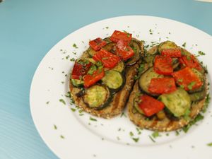 Anti Pasti on Whole Grain Toast (breakfast) at Lalitana Restaurant in Lagos