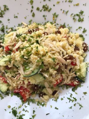 Mediterian couscous salad at Lalitana Restaurant in Lagos