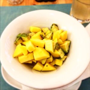 Mango and avocado salad  at Lalitana Restaurant in Lagos