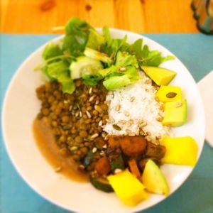 Buddha bowl at Lalitana Restaurant in Lagos