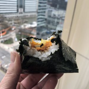 Mediteranian rice ball  at Koro Koro Riceball Cafe in Jersey City
