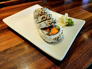 Vegetable Roll with Japanese Pickle and Mushrooms at Capilano Sushi in North Vancouver