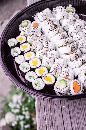 Veggie Party Tray at Capilano Sushi in North Vancouver