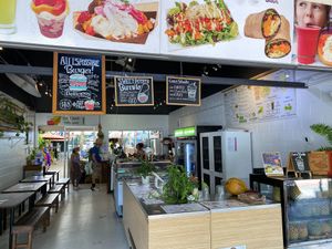 Cafe with champions. at Fruibies in Kuranda