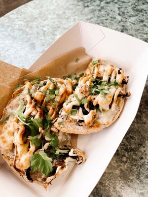 Mini Mushroom Pizza #Veganuary at Fruibies in Kuranda