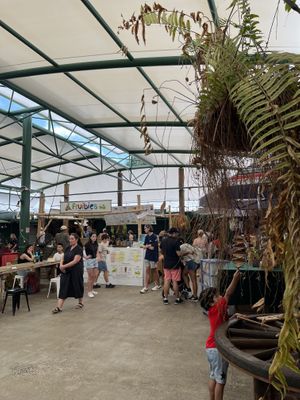 Courtyard juice bar  at Fruibies in Kuranda