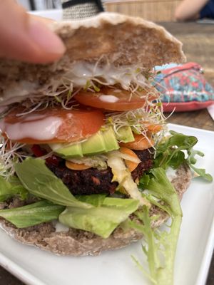 Kimchi burger   at Fruibies in Kuranda