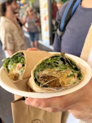 Falafel wrap   at Fruibies in Kuranda
