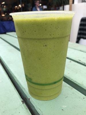 Kale smoothie  at Fruibies in Kuranda