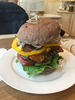 "Bacon" was actually sweet potato slices, interesting lol  at yummyyomil in Seoul