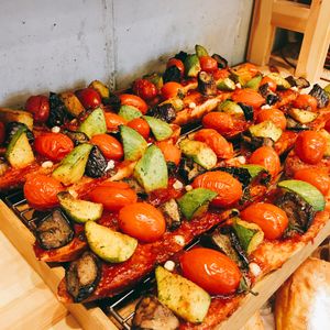 Eggplant Tomato Baguette  at yummyyomil in Seoul