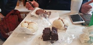 Perfect for sharing! (Or devouring yourself). Chocolate cream buns were to die for! at yummyyomil in Seoul