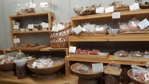 Bread options at yummyyomil in Seoul