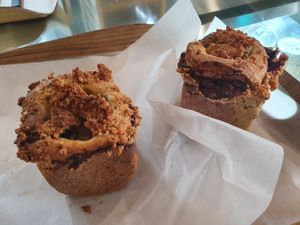 Delicious apple-sweet pumpkin crumble at yummyyomil in Seoul