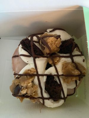 Fudge brownie  at Rodeo Doughnuts - Shaftesbury Ave in London