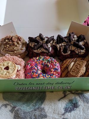 Simpsons inspired one is the best at Rodeo Doughnuts - Shaftesbury Ave in London