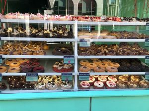 Mummm - best doughnuts in London.  at Rodeo Doughnuts - Shaftesbury Ave in London