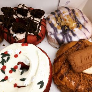 I couldn’t choose between them 😍 at Rodeo Doughnuts - Shaftesbury Ave in London