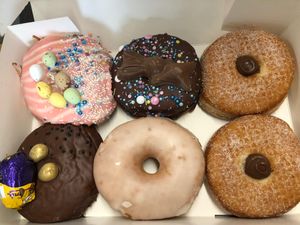 Easter box at Rodeo Doughnuts - Shaftesbury Ave in London