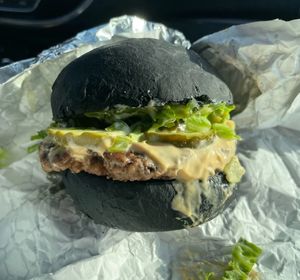 "I Can't Believe It's Not Beef"
Classic Burger With Charcoal Bun  at Pirate's Bone Burgers - Crossroads in Kansas City