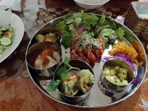 Buddha plate at LaLa Zorba ララ・ゾルバ in Naha