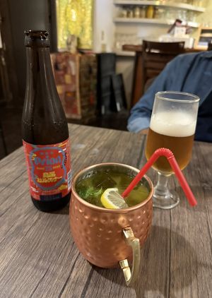 Orion Beer, and Rum Mojito   at LaLa Zorba ララ・ゾルバ in Naha