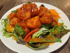 'Soy meat karaage' at LaLa Zorba ララ・ゾルバ in Naha