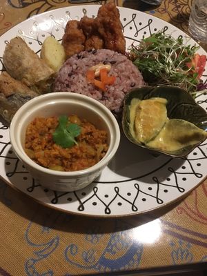 La La Zorba Buddha Plate at LaLa Zorba ララ・ゾルバ in Naha
