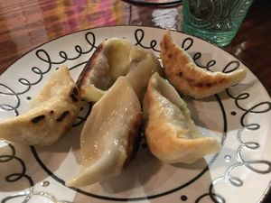 Fried gyoza at LaLa Zorba ララ・ゾルバ in Naha