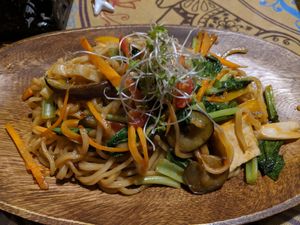 Noodle dish! Really delicious at LaLa Zorba ララ・ゾルバ in Naha