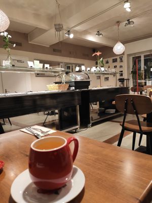 View from our table (we arrived before the restaurant's opening time) at Chimy's in Zurich