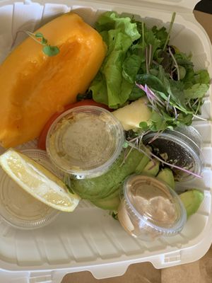 2nd box! Salad included pistachio nuts! at Island Vintage Coffee in Honolulu