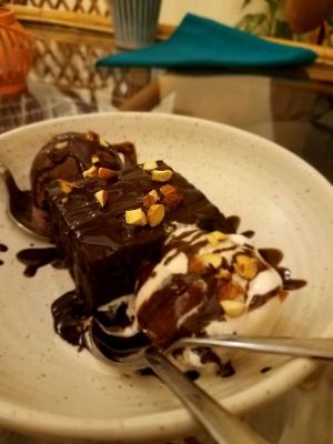 Hot Brownie Sundae at Smart Alec - Alternative Deli in Hyderabad
