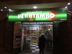 Entrance  at Perutambo Biomarket - Antonio Raymondi in Huaraz