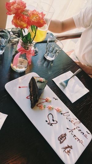 Chocolate cake at LN Fortunate Coffee in Shanghai